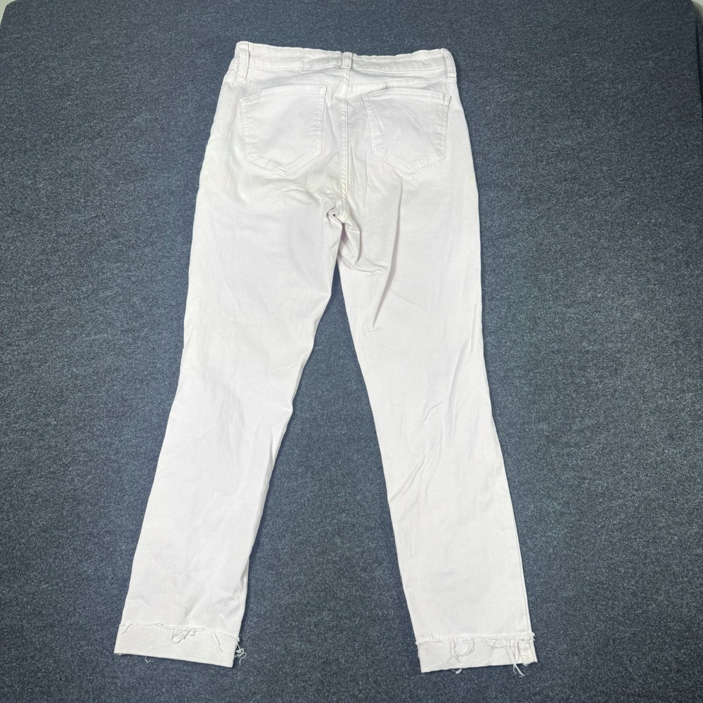 Lauren Conrad Skinny Ankle Jeans Womens 10 Cream Denim 5 Pockets Travel Zip Fly